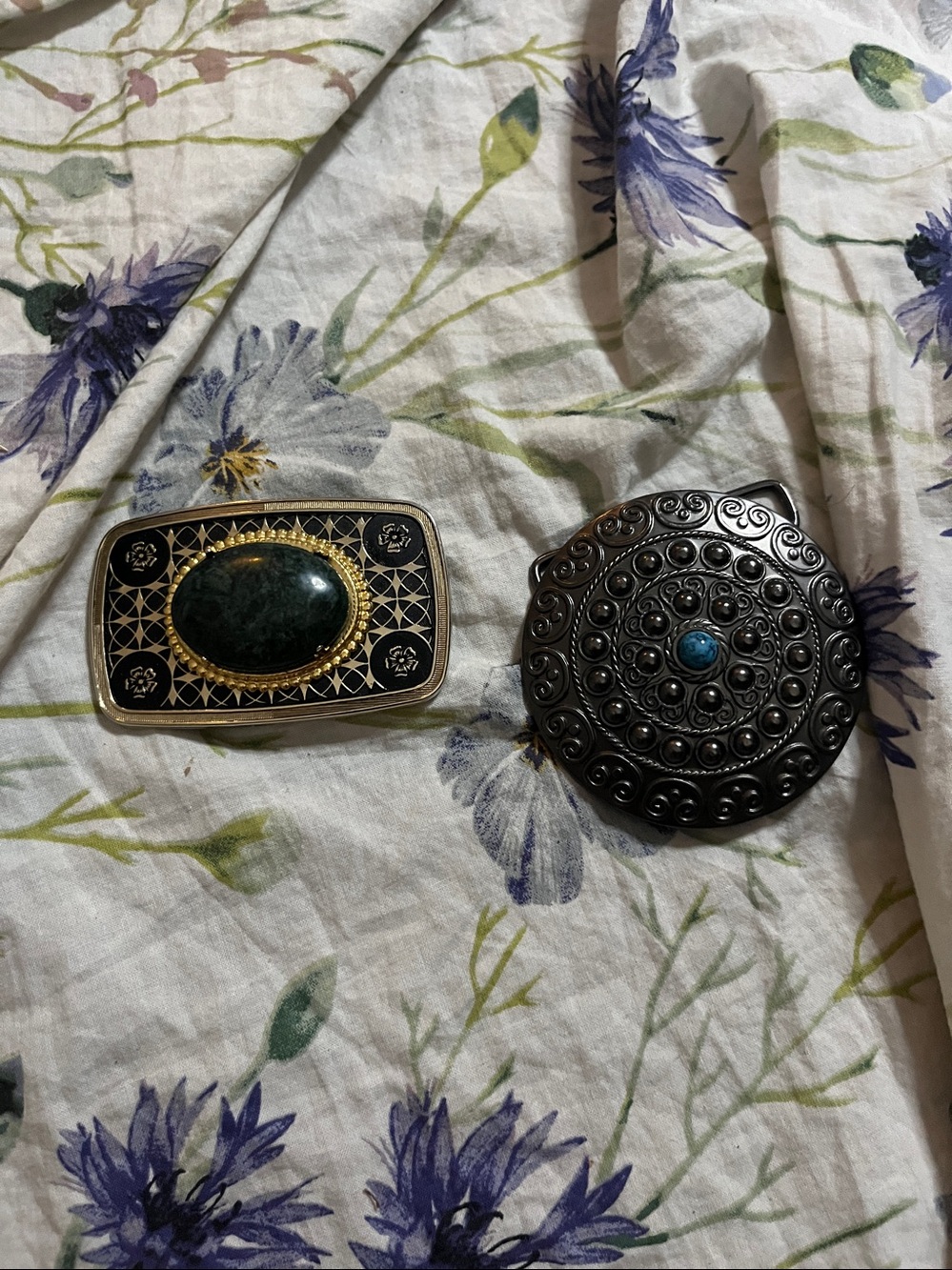 Vintage style belt buckle set - 2 pieces ✨